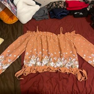 Cute off the shoulder blouse